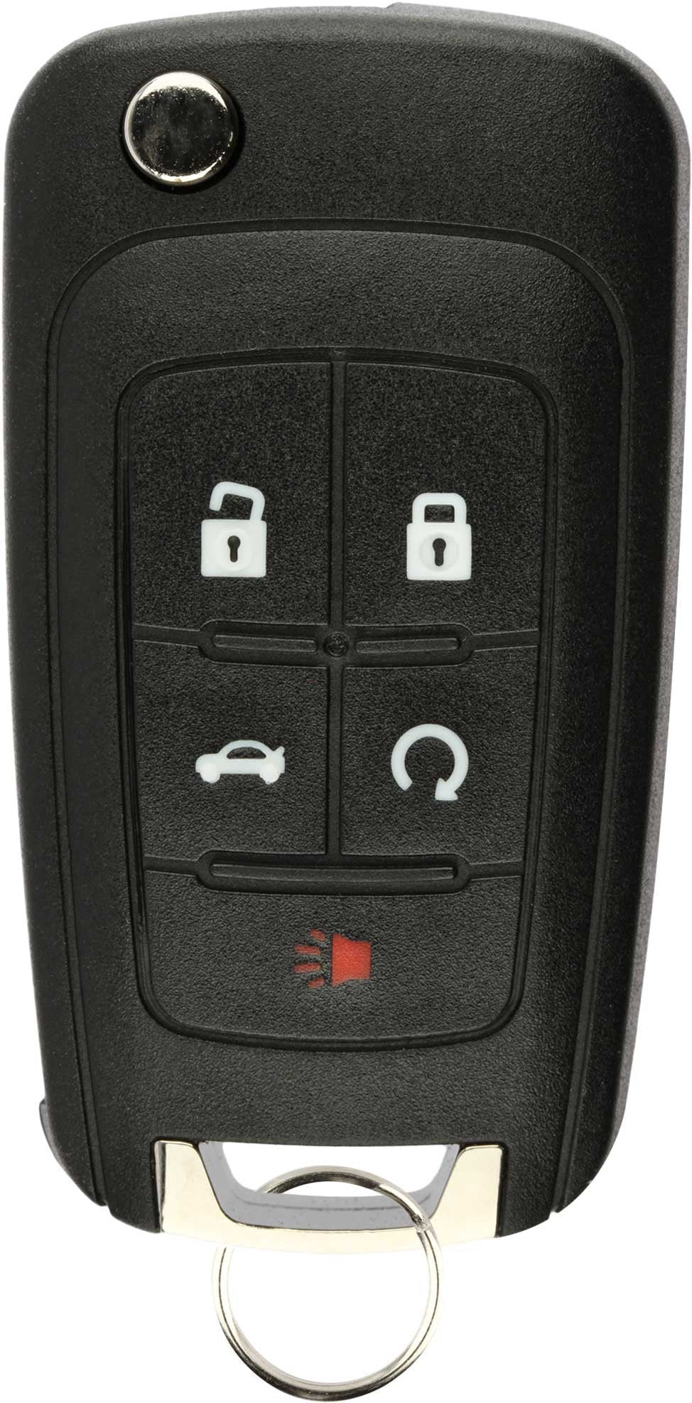  [AUSTRALIA] - KeylessOption Keyless Entry Car Remote Uncut Flip Key Fob Replacement for Chevy Buick GMC OHT01060512