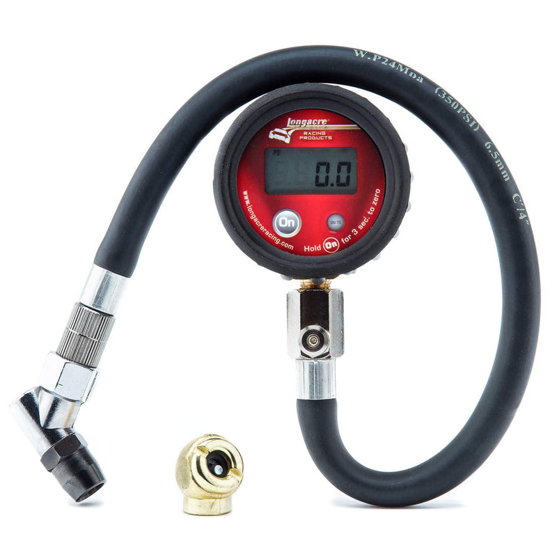 Longacre 53097 0-100 PSI Basic Digital Tire Inflator Pressure Gauge With Active Display - LeoForward Australia