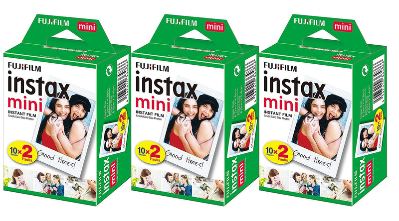  [AUSTRALIA] - Fujifilm Instax Mini Instant Film (3 Twin Packs, 60 Total Pictures) - International Version