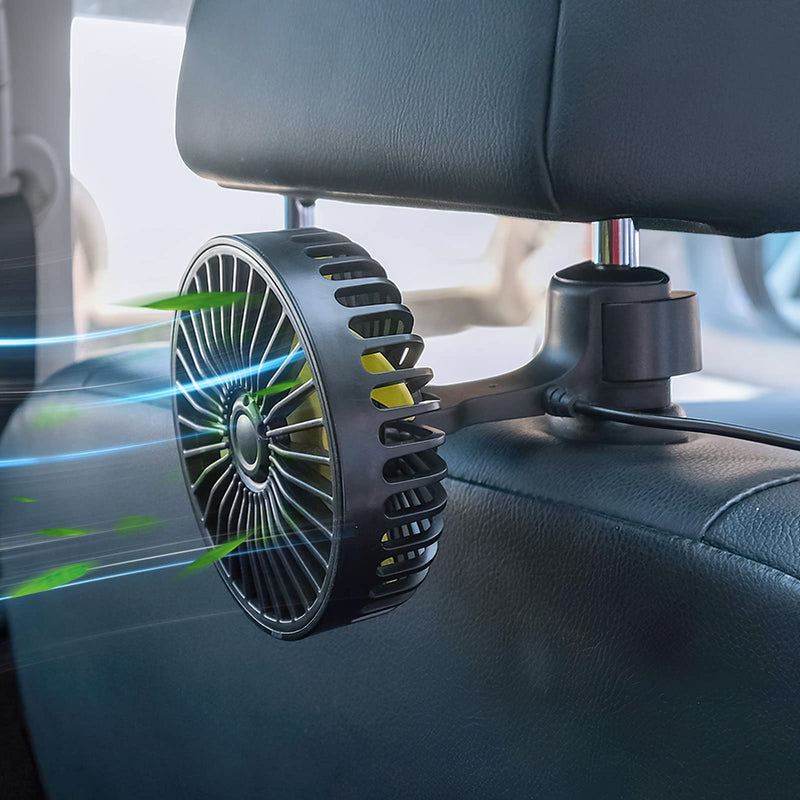  [AUSTRALIA] - xuenair Carseat Fan, [Extremely Silent] Baby Car Seat Headrest Fan For Backseat Of Car, Small USB Fan Mini Cooling Fan Portable Clip On Baby Crib Kids Dogs Vehicle Backseat Desk