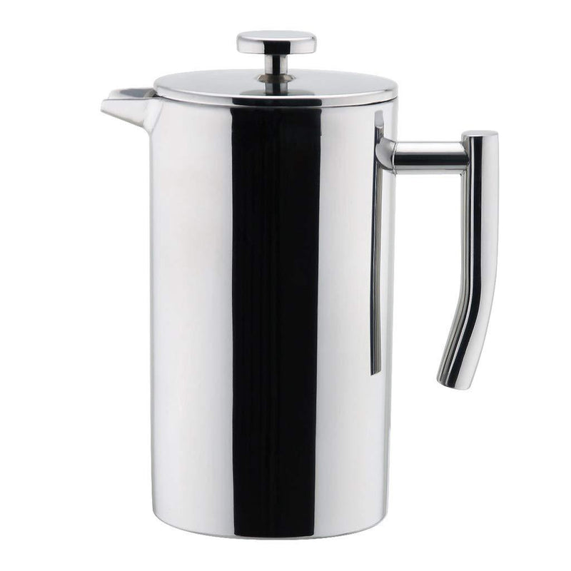 MIRA 12 oz Stainless Steel French Press Coffee Maker | Double Walled Insulated Coffee & Tea Brewer Pot & Maker | Keeps Brewed Coffee or Tea Hot | 350 ml 12 oz (350 ml) French Press - Stainless Steel - LeoForward Australia
