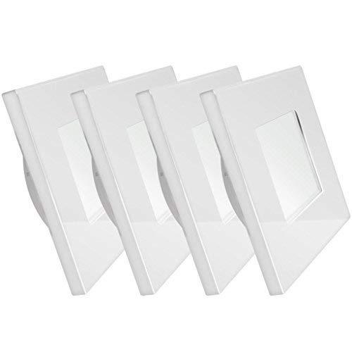  [AUSTRALIA] - Dream Lighting LED Square Recessed Down 3.5W Silver Shell Pack of 4