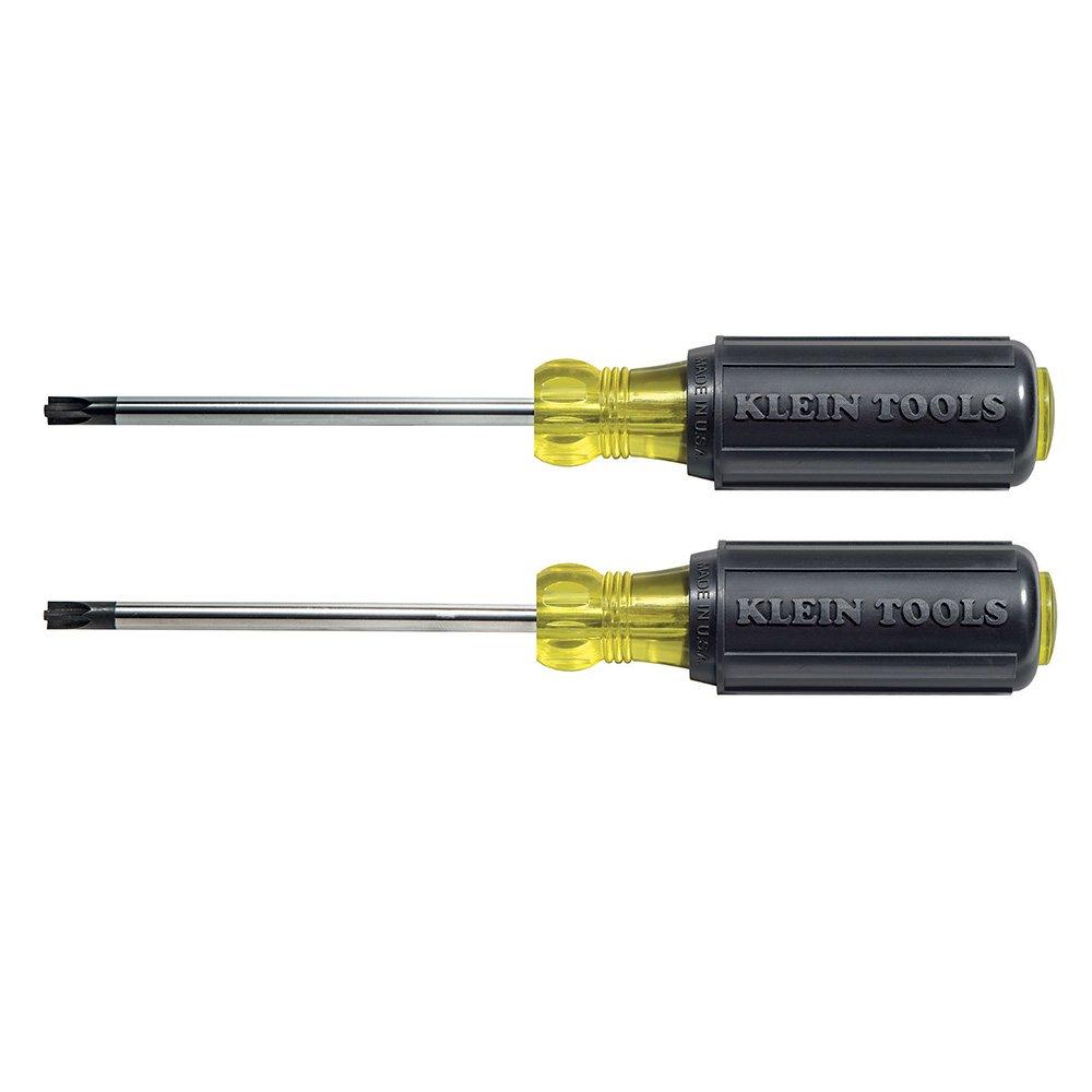  [AUSTRALIA] - Klein Tools 32378 Combination Tip Screwdriver Set with #1 and #2 Combination Tips and Cushion-Grip Handles, 2-Piece