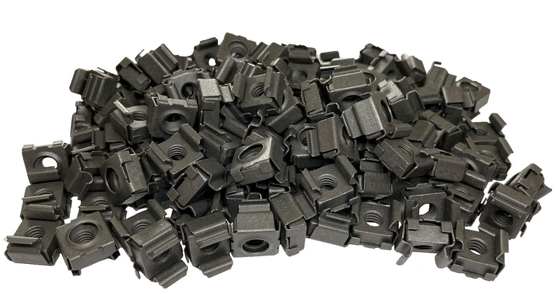  [AUSTRALIA] - RackGold® Black 12-24 Cage Nuts 100 Pack - USA Made & Lifetime Warranty