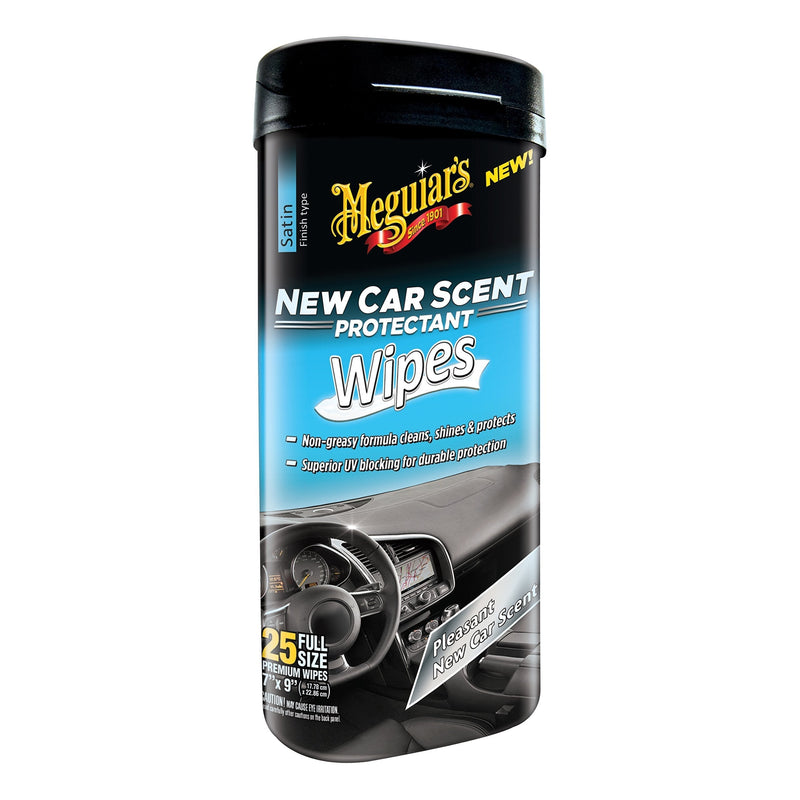  [AUSTRALIA] - Meguiar’s G4200 New Car Scent Protectant Wipes, 25 Pack