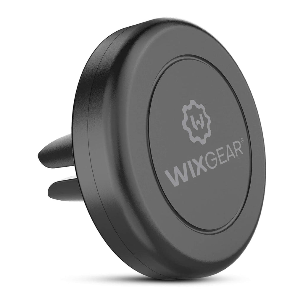 WixGear Universal Air Vent Magnetic Phone Car Mount Holder with Fast Swift-Snap Technology for Smartphones and Mini Tablets, Black 1 Pack - LeoForward Australia