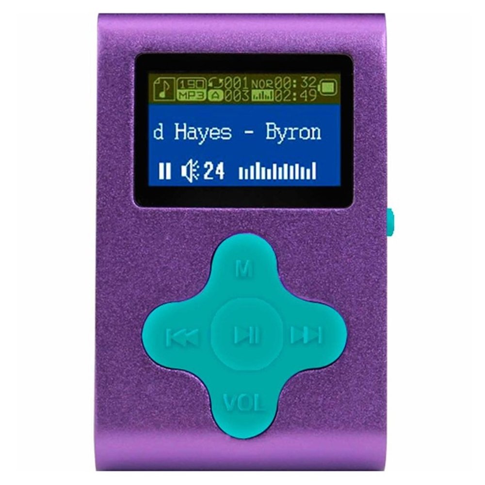  [AUSTRALIA] - Eclipse Fit Clip 4GB MP3 Player - Purple/Teal