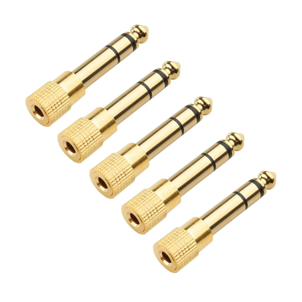 Cable Matters 5-Pack 1/4 to 1/8 Headphone Adapter - LeoForward Australia