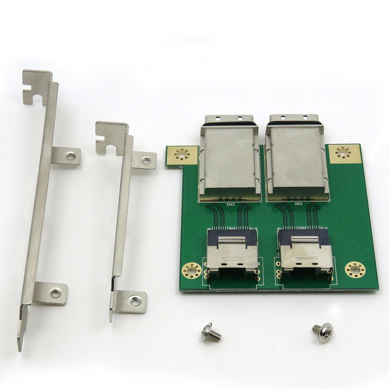  [AUSTRALIA] - CableDeconn Dual Mini SAS SFF-8088 to SAS36P SFF-8087 Adapter in PCI Bracket