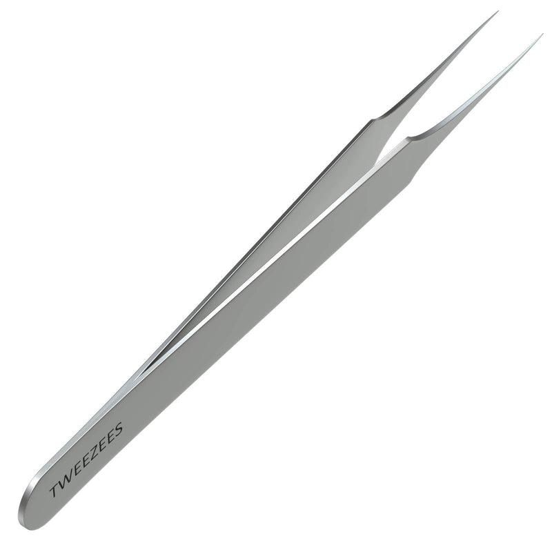 Ingrown Hair Tweezers | Pointed Tip | Precision Stainless Steel | Extra Sharp and Perfectly Aligned for Ingrown Hair Treatment & Splinter Removal For Men and Women | By Tweezees 1 Count (Pack of 1) - LeoForward Australia