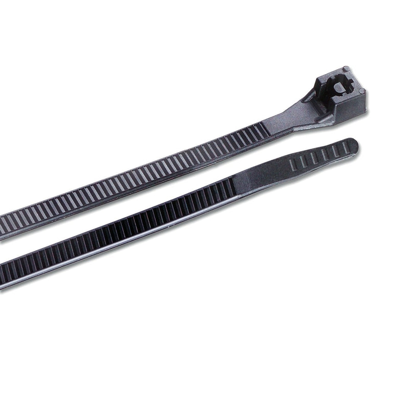  [AUSTRALIA] - Gardner Bender 46-308UVBFZ Xtreme Temperature Cable Tie, 8 inch, Cold and Hot Weather, 50 lb, Electrical Wire and Cord Management, Nylon Zip Tie, 100 Pk, UV Resistant Black 100 Pack 8 inch.