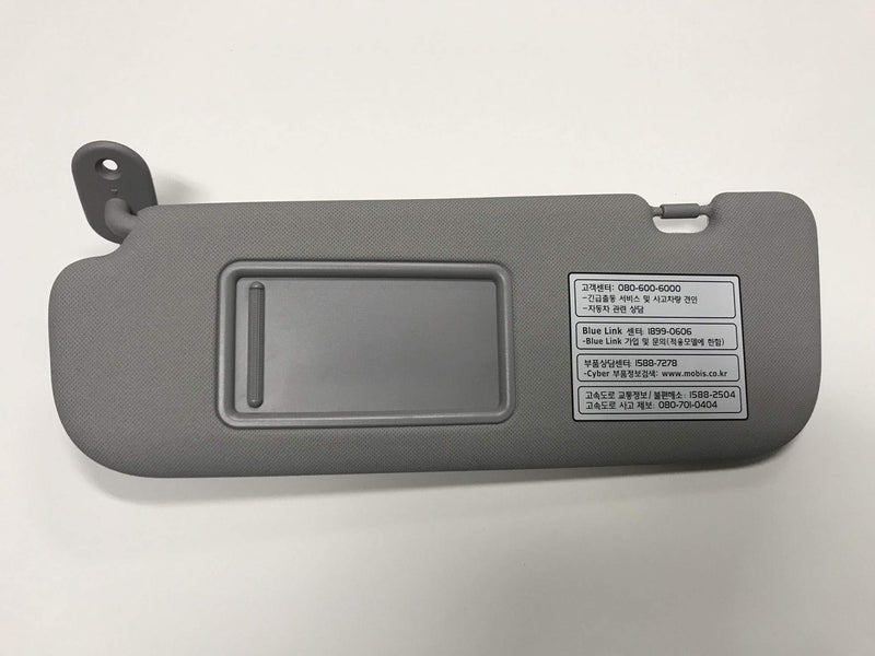  [AUSTRALIA] - Hyundai Motors OEM Genuine 852103X000TX Gray Driver Left Inside Sun Visor 1-pc For 2011 ~ 2014 Hyundai Elantra : Avante MD