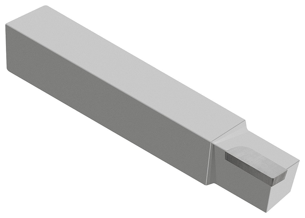 Micro 100 AL-12 Brazed Tool, Left Hand Square Shank Diameter"Style A", 4.500" Length, 3/4" Width, 3/4" Height, Tip Dimension of 3/16" Thick, 7/16" Width, 3/4" Length, 1/32" Radius - LeoForward Australia