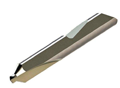Micro 100 QDC-00 Quick Change Combined Drill & Countersink, Solid Carbide Tool, 0.025" (0.64 mm) Drill Diameter, 0.025" (0.64 mm) Drill Length, 1.079" (27.4 mm) Projection, 0.1875" (4.8 mm) Shank Diameter, 2" (51 mm) Overall Length - LeoForward Australia