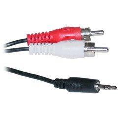 QualConnect 3.5mm Stereo to RCA Audio Cable, 3.5mm Stereo Male to Dual RCA Male (Right and Left), 12 ft - LeoForward Australia