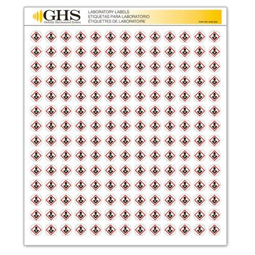 Ghs - GHS1230 GHS/HazCom 2012: Hazard Class Pictogram Label, Health Hazard, 1/2" each (Pack of 1820) - LeoForward Australia