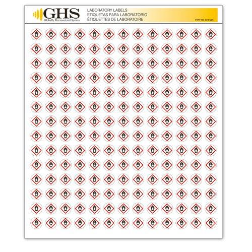 GHS/HazCom 2012: Hazard Class Pictogram Label, Flame Circle, 1/2" each (Pack of 1820) - LeoForward Australia