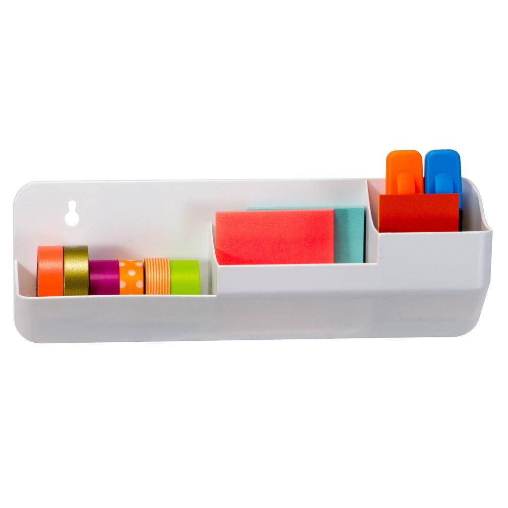  [AUSTRALIA] - Officemate Magnet Plus Magnetic Supplies Organizer, 3 compartments, White (92544) 12" Organizer