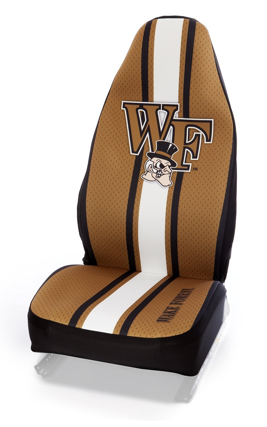  [AUSTRALIA] - Coverking Universal Fit Collegiate 50/50 Bucket Seat Cover - Neosupreme (Wake Forest University) ACC Wake Forest University