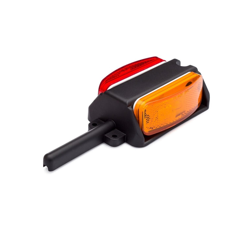  [AUSTRALIA] - Lumitronics Pre-Wired Right Fender Clearance Trailer Light Assembly (Amber/Red)