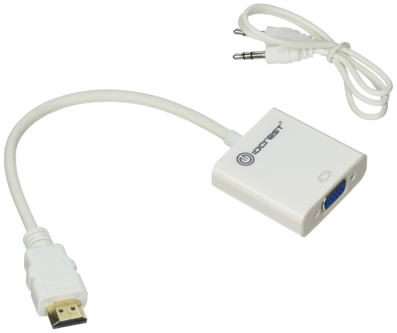  [AUSTRALIA] - IO Crest Active HDMI to VGA Adapter with Audio Support Via 3.5mm Jack (SY-ADA31044)