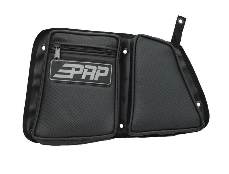  [AUSTRALIA] - PRP Seats E40-210 Carbon Fiber Black Driver Side Rear Door Bag with Knee Pad
