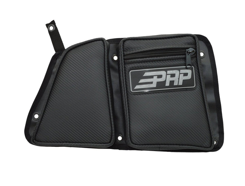  [AUSTRALIA] - PRP Seats E41-210 Carbon Fiber Black Passenger Side Rear Door Bag with Knee Pad