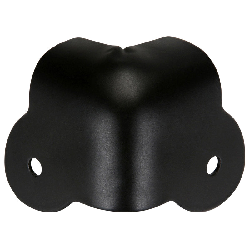  [AUSTRALIA] - Parts Express Metal 2-Leg Cabinet Corner Black 16 Pcs.