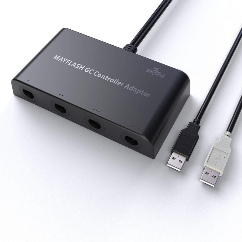 [AUSTRALIA] - Mayflash GameCube Controller Adapter for Wii U, PC USB and Switch, 4 Port