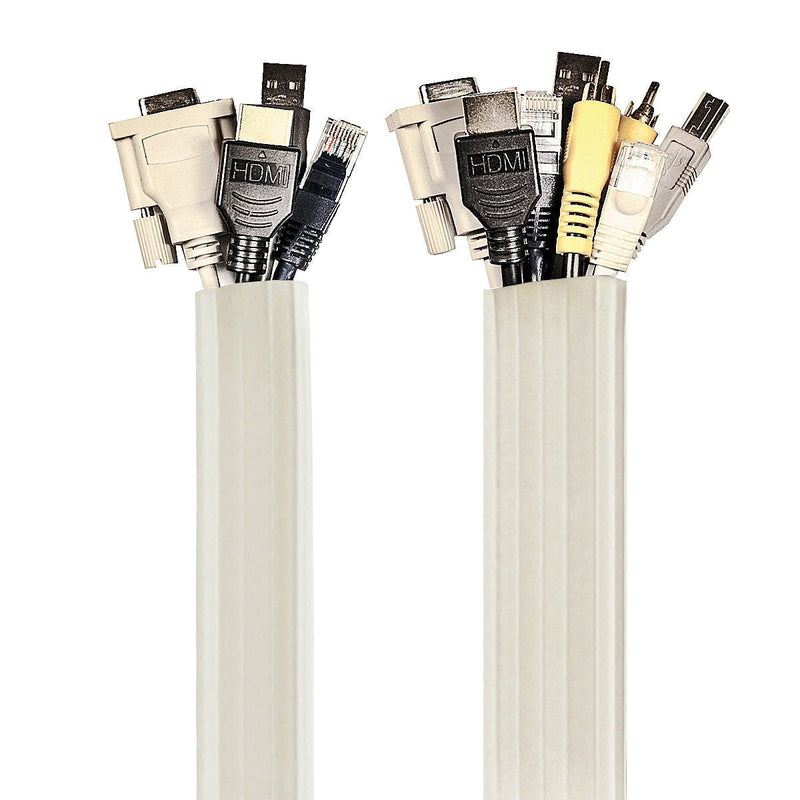  [AUSTRALIA] - UT Wire UTW-FCW12-WH Expandable Flexi Cable Wrap, 12-Feet, White 12 ft