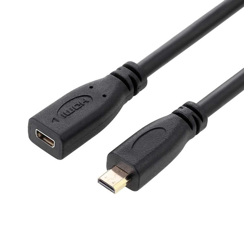 CY 30cm HDMI 1.4 Type D Micro HDMI Male to Micro HDMI Female HDMI Extension Cable - LeoForward Australia