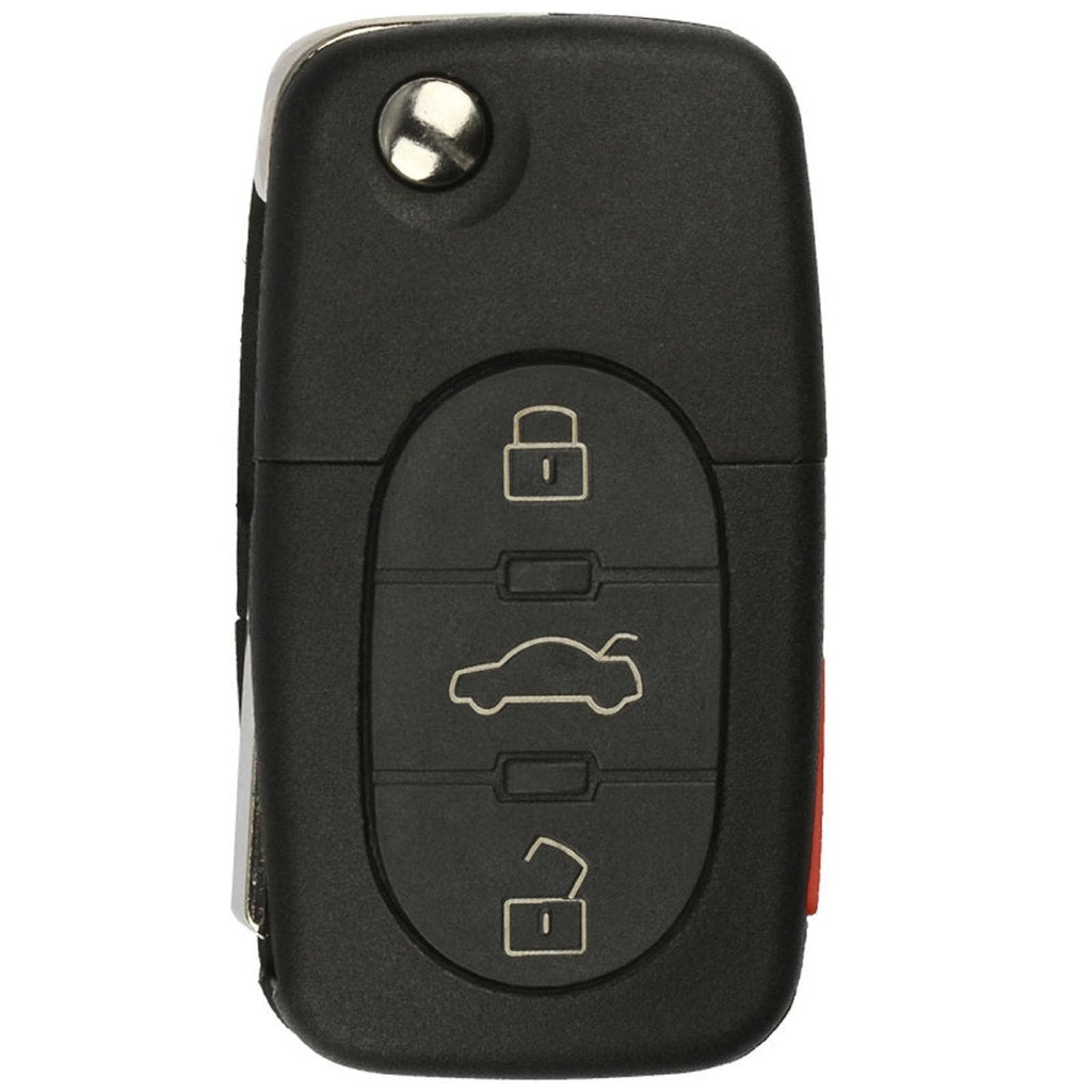  [AUSTRALIA] - KeylessOption Keyless Entry Remote Control Car Key Fob Replacement for 4D0837231E, 4D0837231P, MYT8Z0837231