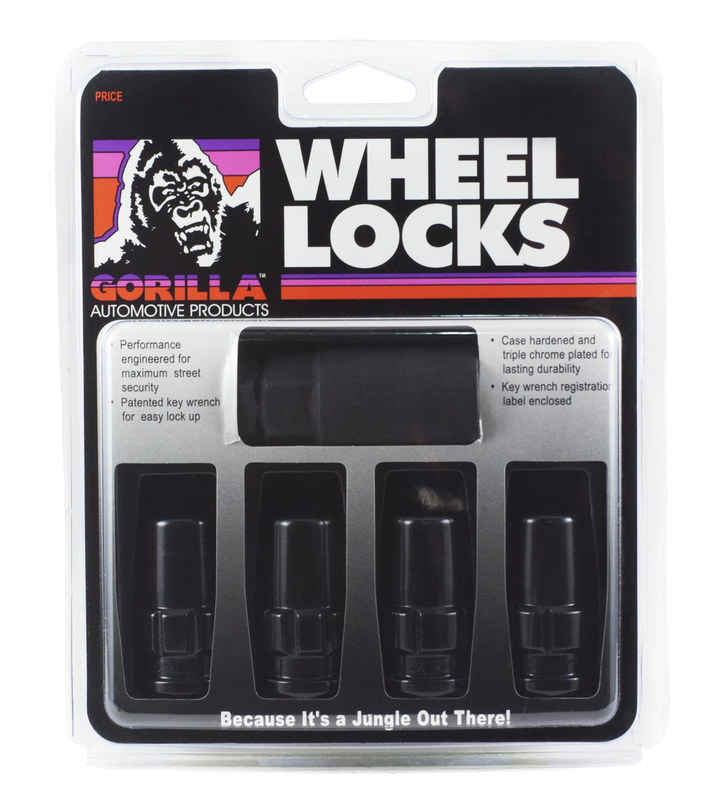 Gorilla Automotive Black 14-mm 76641NBC 14mm x 1.50 Thread Size Chrome Finish Duplex Acorn Wheel Lock, (Pack of 4) 14-mm X 1.50 - LeoForward Australia