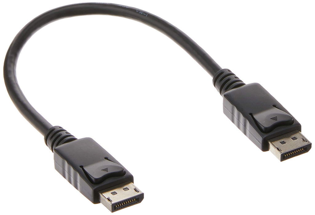 Tripp Lite DisplayPort Cable with Latches (M/M), DP to DP, 4K x 2K, 1-ft. (P580-001), Black 1' - LeoForward Australia