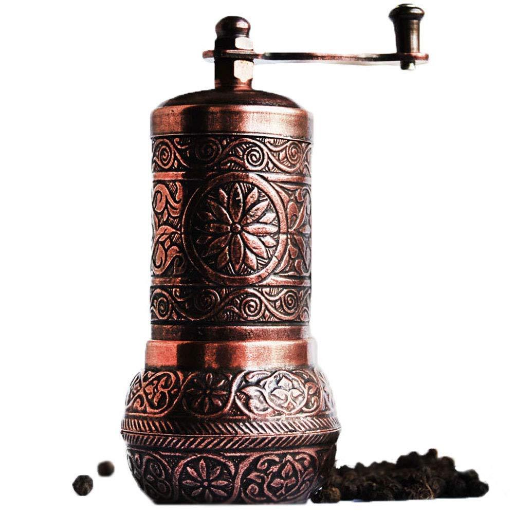  [AUSTRALIA] - Bazaar Anatolia Pepper Grinder, Spice Grinder, Pepper Mill, Turkish Grinder (4.2" Antique Copper)
