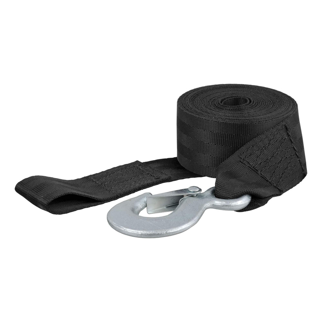  [AUSTRALIA] - CURT 29450 2-Inch x 15-Foot Nylon Winch Strap with Hook, 3,300 lbs.