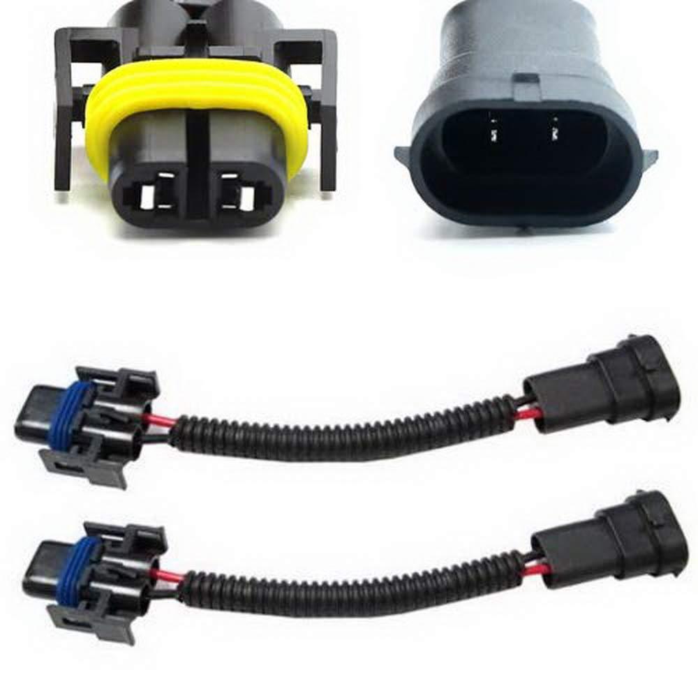  [AUSTRALIA] - iJDMTOY (2) H11 H8 H9 Extension Wiring Harness Sockets Wires Compatible With Headlights or Fog Lights Use