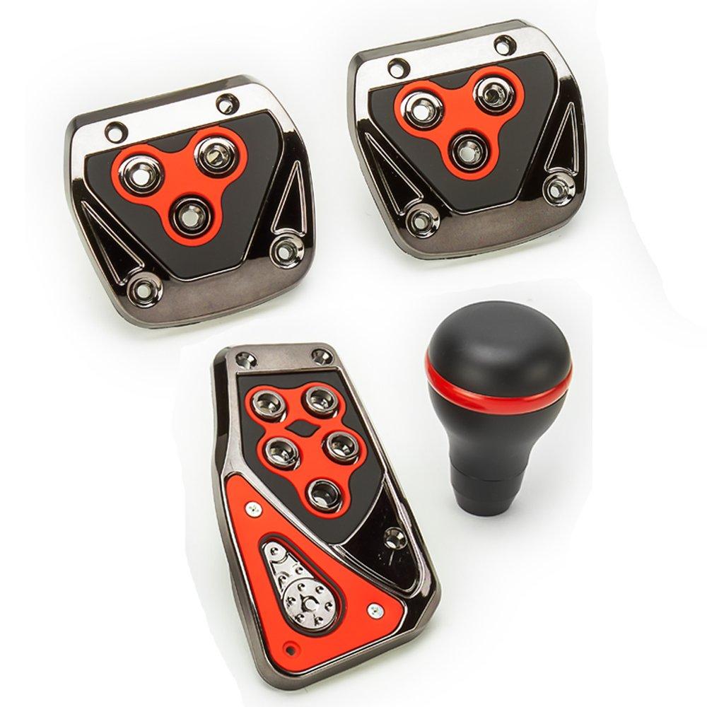  [AUSTRALIA] - Pilot Automotive Pilot PM-22120R Pedal/Shift Knob Combo Red