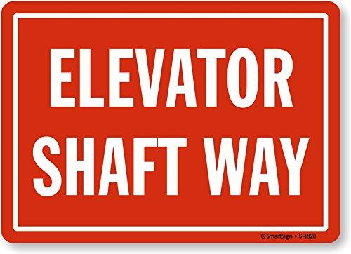 SmartSign "Elevator Shaft Way" Label | 7" x 10" Laminated Vinyl - LeoForward Australia