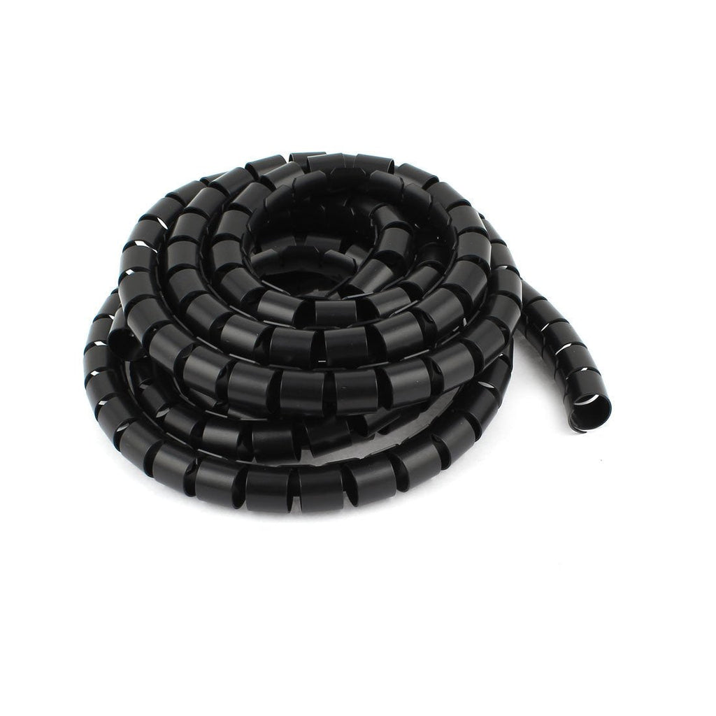  [AUSTRALIA] - Uxcell a14103000ux0179 Flexible Spiral Tube Cable Wire Wrap Cord Management 3Meter 10Ft Black