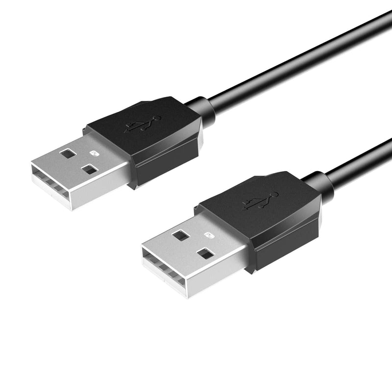 [AUSTRALIA] - Havit 2-Feet USB 2.0 Type A Male to Type A Male Cable, Black (1pack)