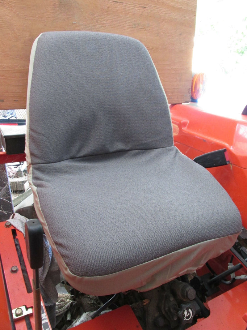  [AUSTRALIA] - Durafit Seat Covers, KU01 Gray Kubota Seat Covers for Tractor L2800,L3400,L4300,L4400 in Gray Velour.