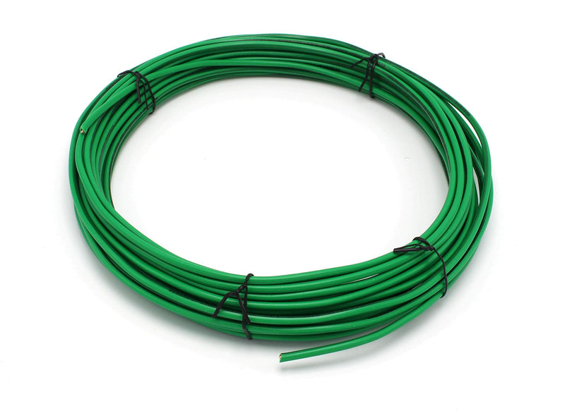  [AUSTRALIA] - 25 Feet (7.5 Meter) - Insulated Solid Copper THHN/THWN Wire - 10 AWG, Wire is Made in The USA, Residential, Commerical, Industrial, Grounding, Electrical Rated for 600 Volts - in Green 25 Feet (7.5 Meter)