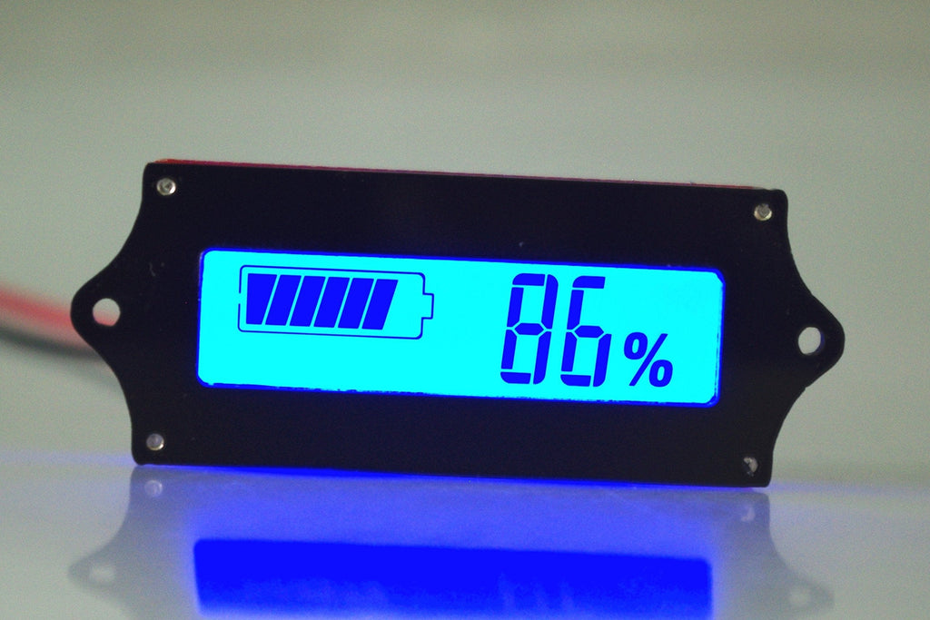 SMAKN 12v Lead Acid Battery Indicator Acid Battery Capacity Tester LCD Meter-Blue - LeoForward Australia