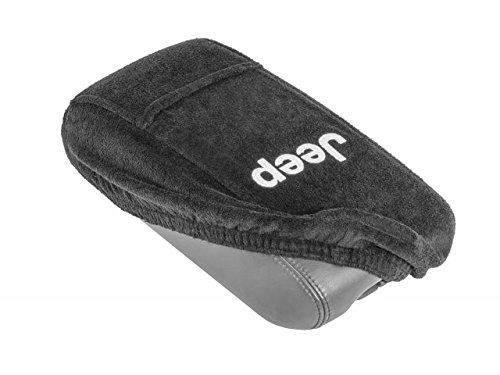  [AUSTRALIA] - Seat Armour Officially Licensed Custom Fit Center Console Cover with Jeep Embroidered Logo for Select Jeep Grand Cherokee Models(2005-2010) - (Black) 2005-2010 Models