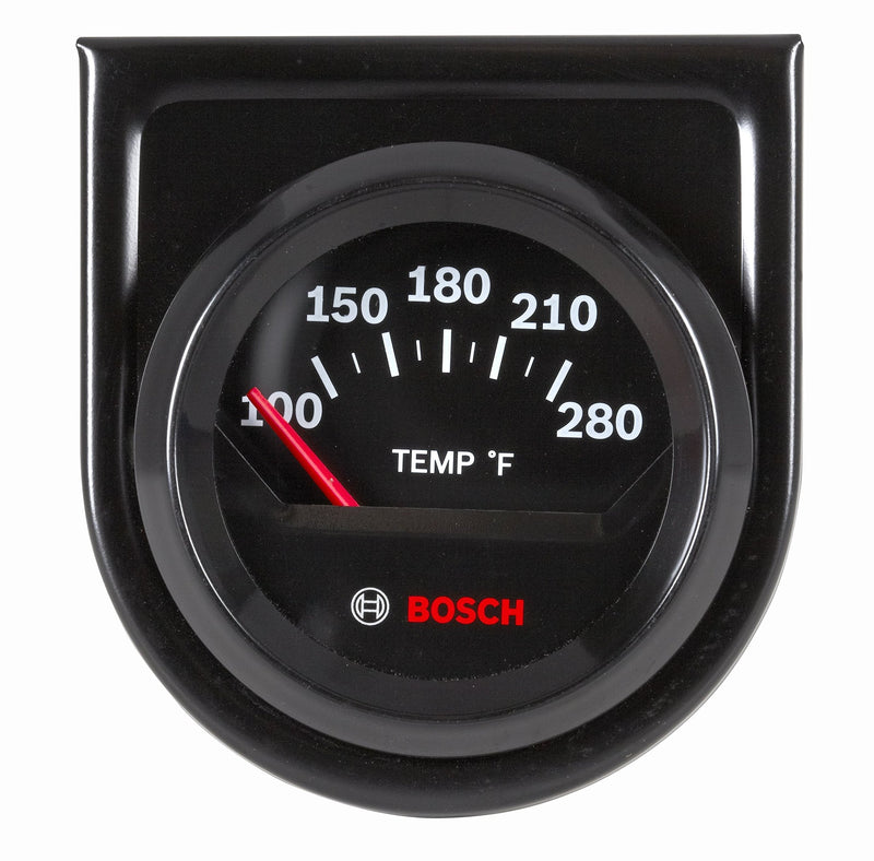  [AUSTRALIA] - Bosch SP0F000049 Style Line 2" Electrical Water/Oil Temperature Gauge (Black Dial Face, Black Bezel)