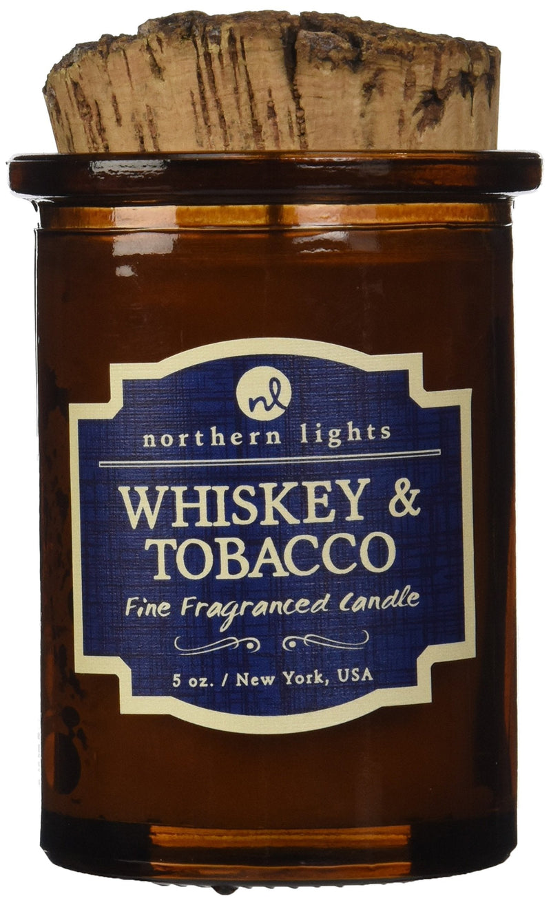  [AUSTRALIA] - Northern Lights Candles Whiskey and Tobacco Spirit Candle, 5 oz