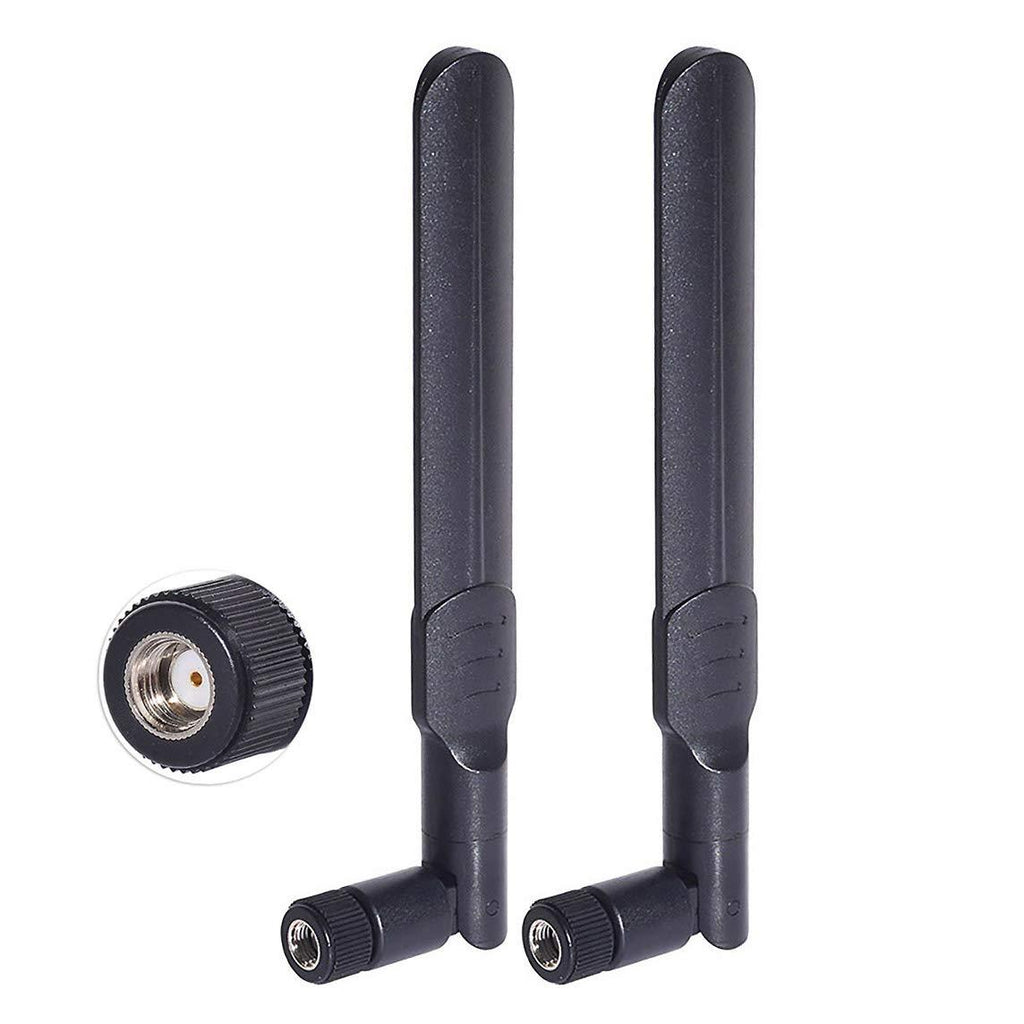 Bingfu Dual Band WiFi 2.4GHz 5GHz 5.8GHz 8dBi MIMO RP-SMA Male Antenna (2-Pack) for WiFi Router Wireless Network Card USB Adapter Security IP Camera Video Surveillance Monitor 2-Pack - LeoForward Australia