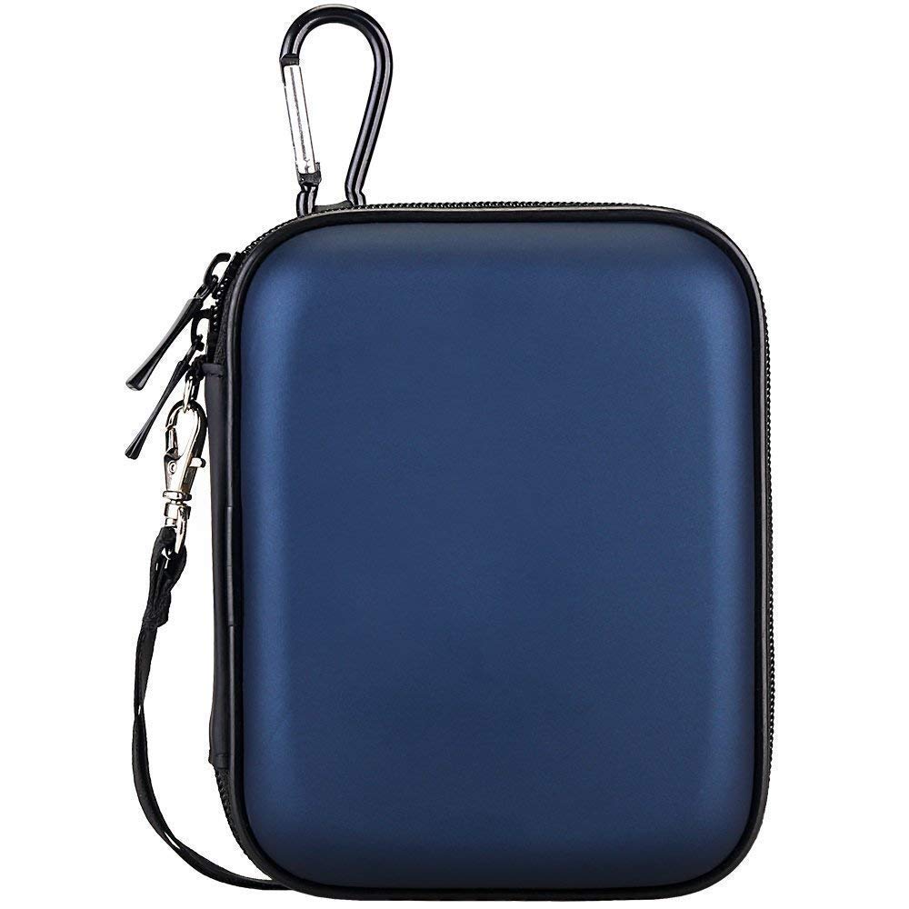  [AUSTRALIA] - Lacdo Hard Drive Carrying Case for Seagate Portable Expansion Seagate One Touch Seagate Backup Plus Slim Portable External Hard Drive 1TB 2TB 4TB 5TB USB 3.0 2.5 inch HDD Shockproof Travel Bag, Blue