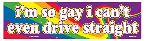  [AUSTRALIA] - I'm So Gay I Can't Even Drive Straight - Flexible Car Auto Bumper Magnet - Hilarious!